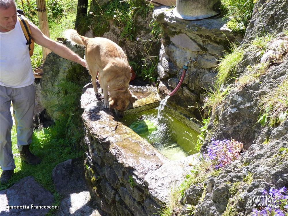 16 Con una bella fonte di acqua piu' che fresca......JPG